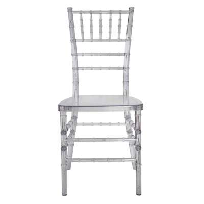 stacking clear crystal event strong resin tiffany transparent wedding chiavari wedding plastic dining chair