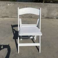 Wholesale White Folding Resin Chair for Wedding Used for sale