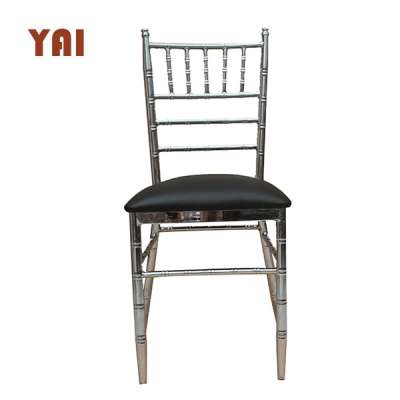 used event wholesale wedding tiffany stacking stainless steel wedding furniture cheap chiavari chair