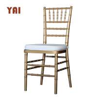 hot sale party wedding dining chiavari stackable event wedding couple fancy tiffany chair with pillows